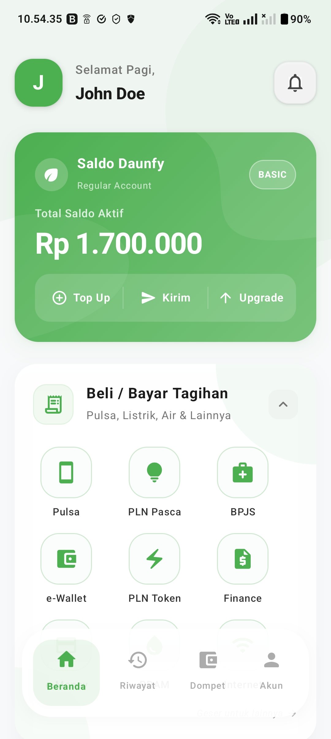 Daunfy App Screenshot 1